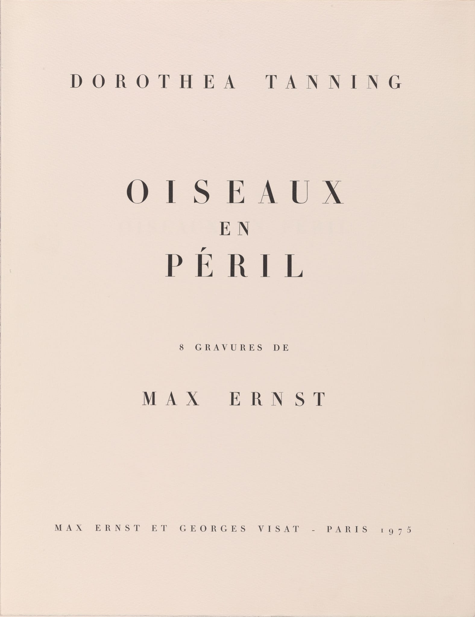 Dorothea Tanning, <br /><em>Oiseaux en péril</em>, 1975
